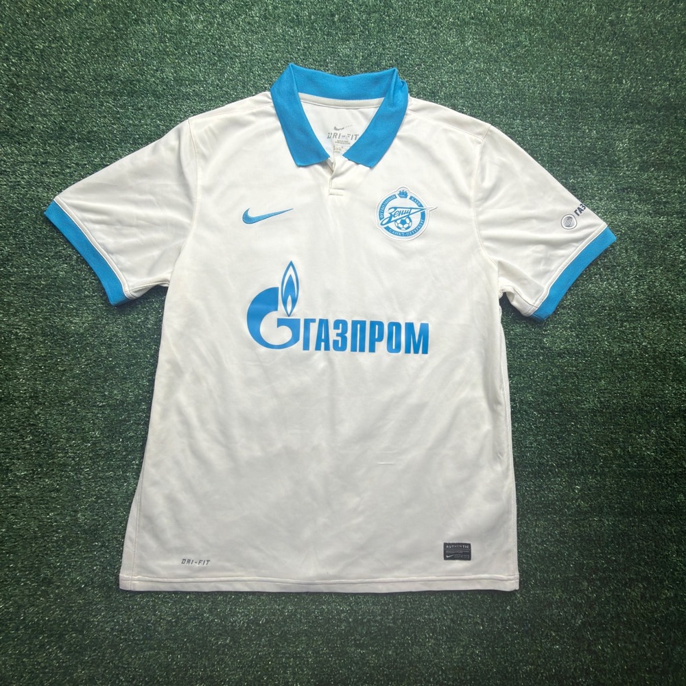 Nike Zenit St. Petersburg 2013-14 Arshavin 10 Away Jersey White Blue Mens Medium